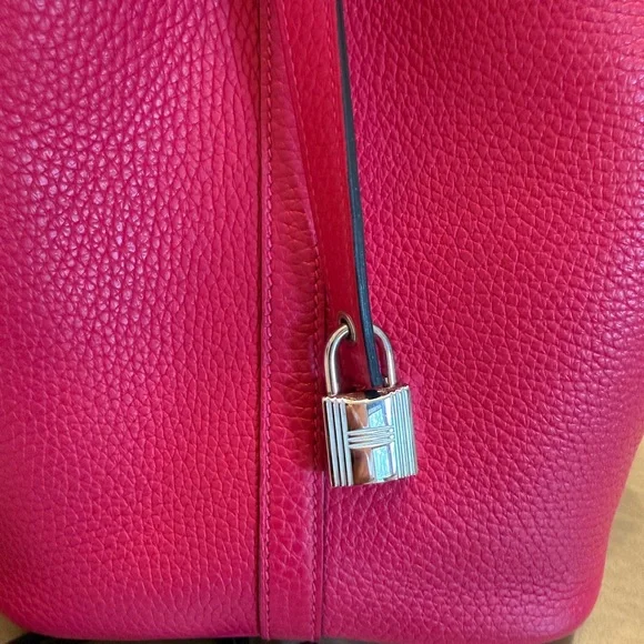 Hermes Picotin 22 Clemence, Rose Mexico, 2020 excellent condition, full set - Picture 8 of 12